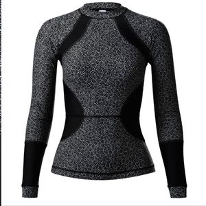 lululemon athletica Black and White Swim Top